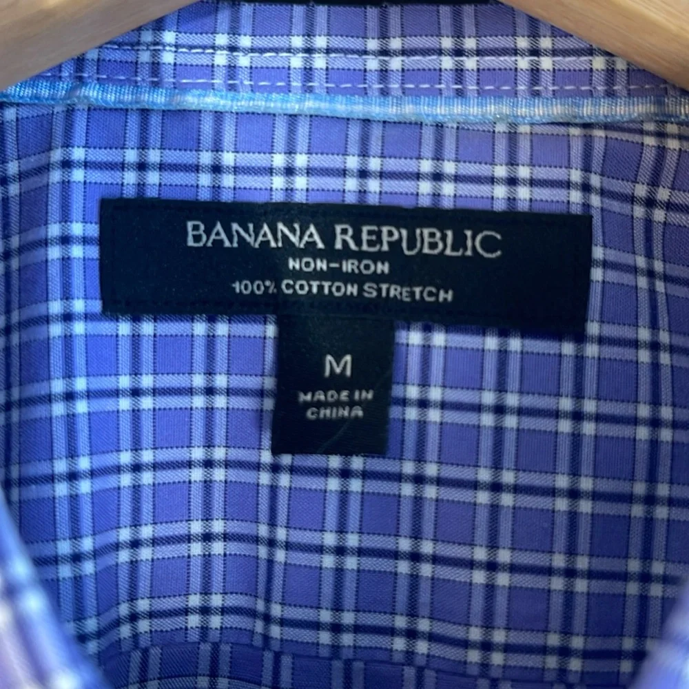 Banana Republic Non Iron Cotton Stretch Shirt Medium